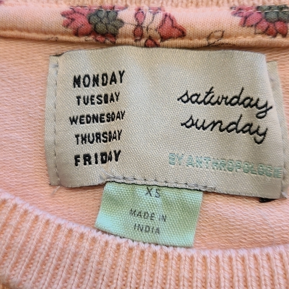 Anthropologie Saturday Sunday Pink Provincial Knit Tank - Picture 7 of 9
